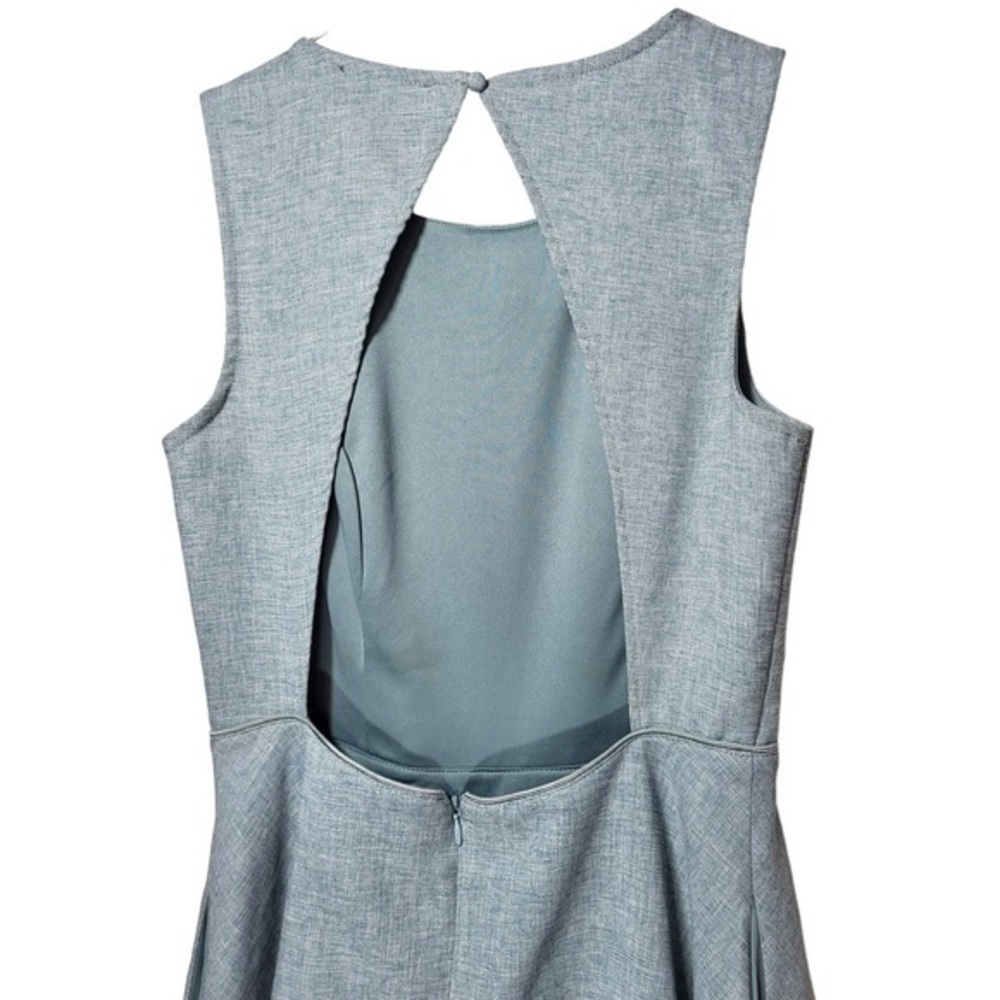 Lulu’s Winsome Backless Skater Mini Dress in Mint Blue - Picture 9 of 14